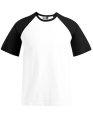 Heren T-shirt Raglan T Promodoro 1060 White-Black